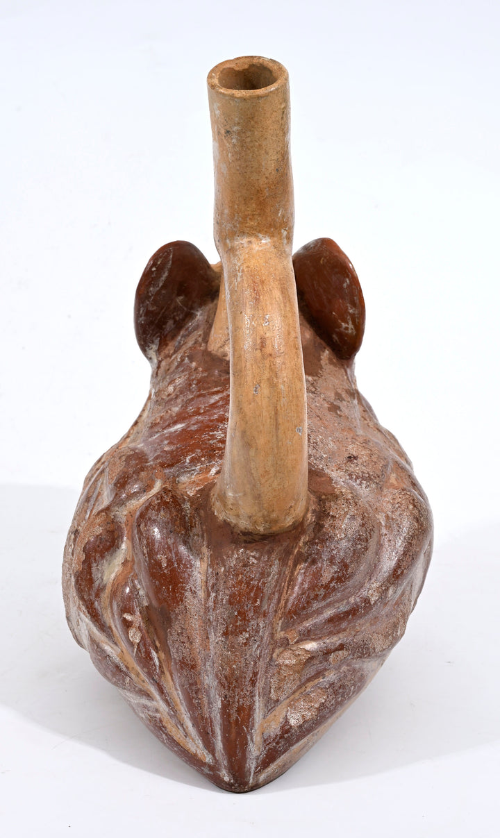 Moche Composite Frog-Crab Effigy Stirrup-Spout Vessel