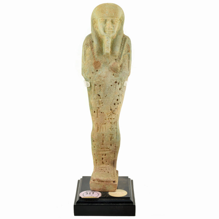 Egyptian Faience Ushabti of the Overseer of the Army Pakhas