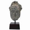 Gandharan Grey Schist Head of a Bodhisattva