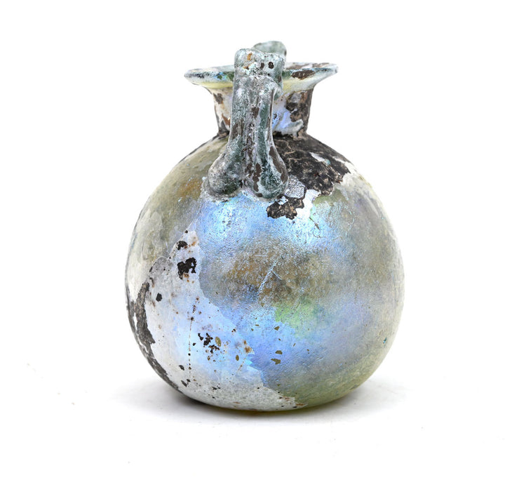 Roman Irridescent Glass Aryballos