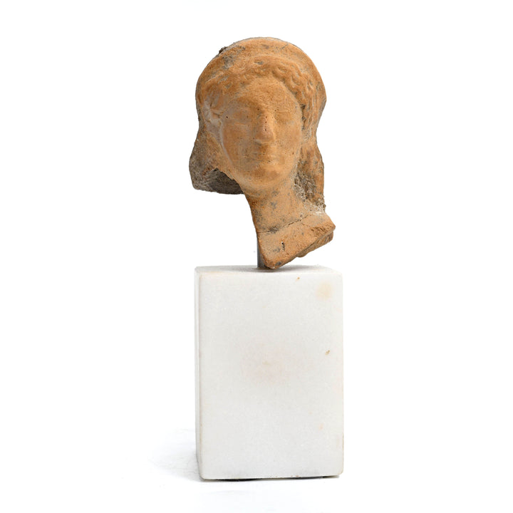 Greek Terracotta Archaic Goddess Head