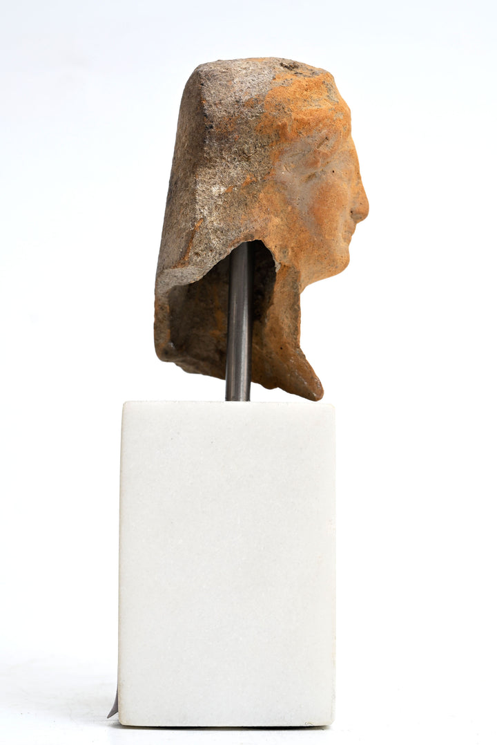 Greek Terracotta Archaic Goddess Head