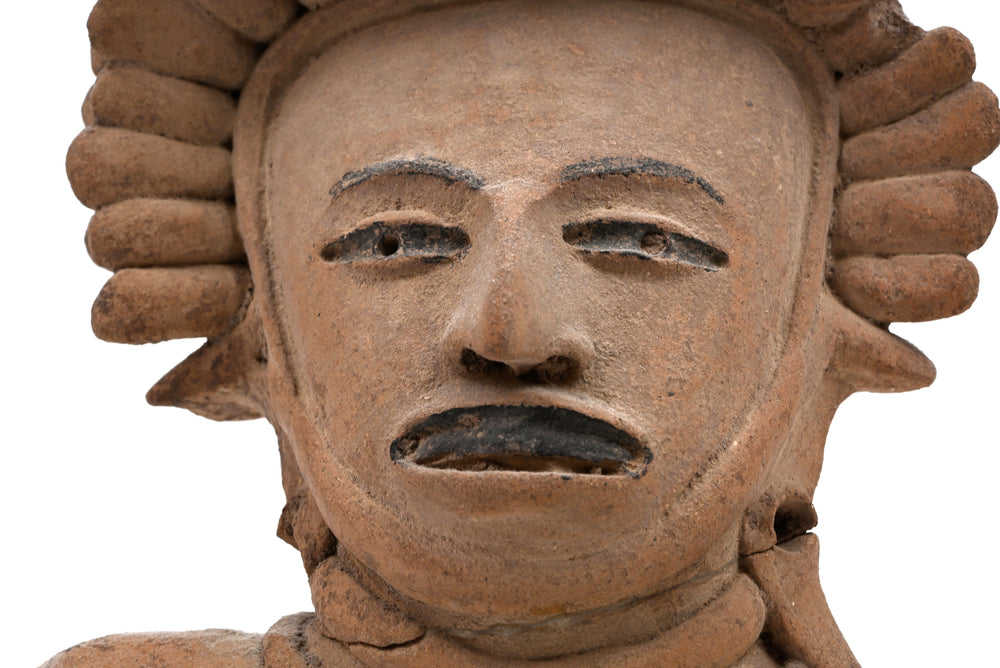 Remojadas Standing Female Figure with Chapopote, Veracruz, Mexico
