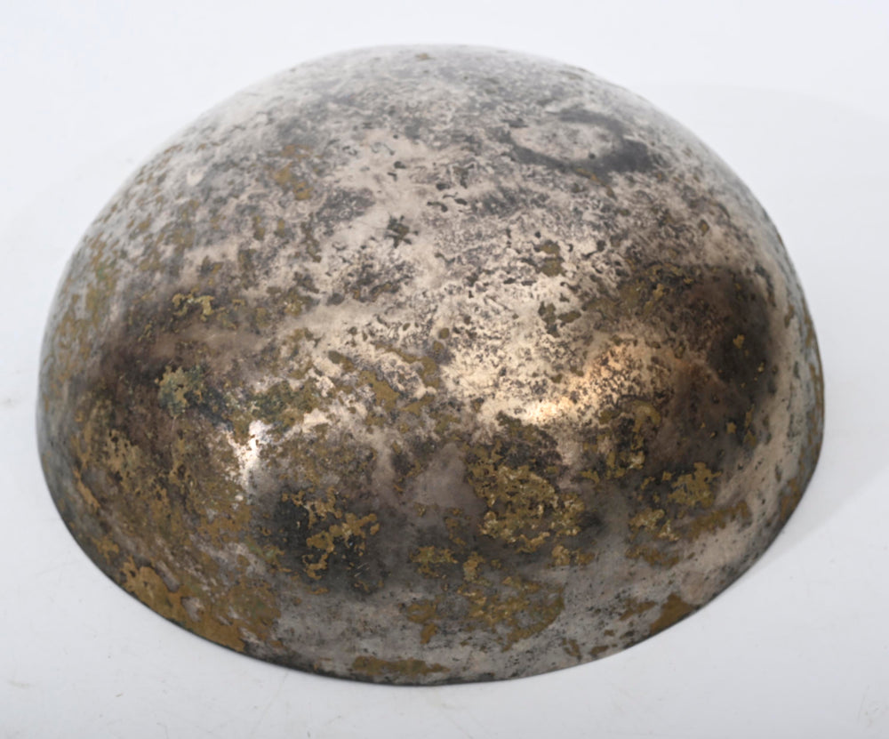 Ancient Near Eastern Silvered/Tinned Bronze  Hemispherical Bowl 