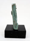 Egyptian Green Faience Triad Amulet of Isis, Horus the Child, and Nephthys