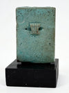Egyptian Green Faience Triad Amulet of Isis, Horus the Child, and Nephthys