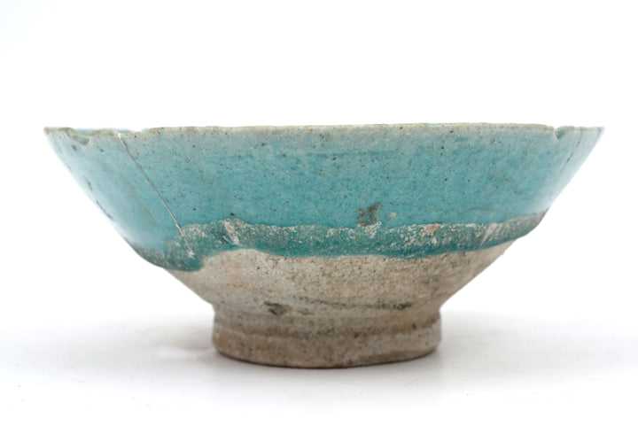 Persian Turquoise-Glazed Conical Bowl