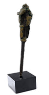 Yoruba "Eda Mole" Bronze Shrine Figure (Ogboni Society Earth-Spirit Pointer), 