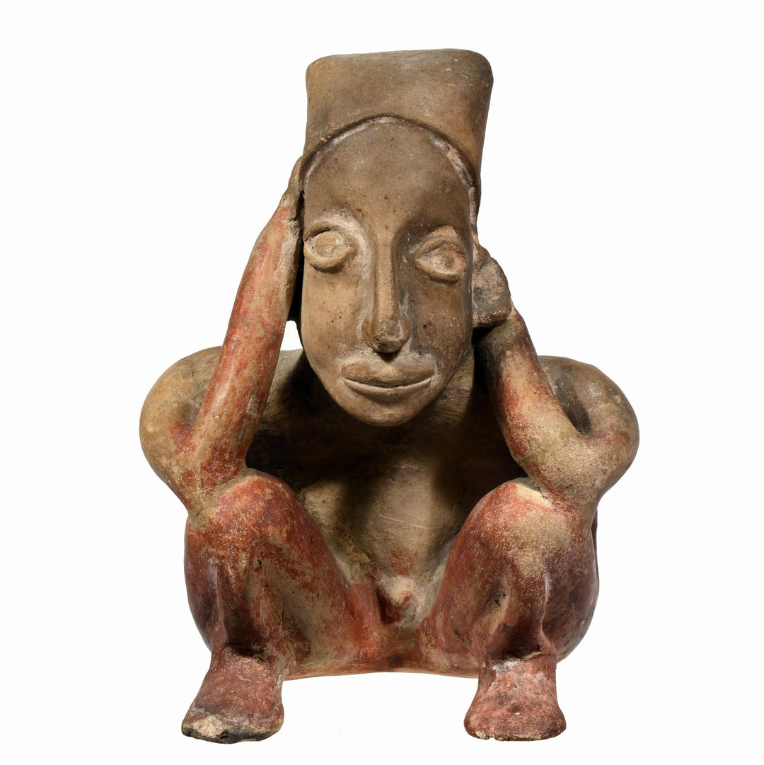 Jalisco Ameca Pottery Crouching Male