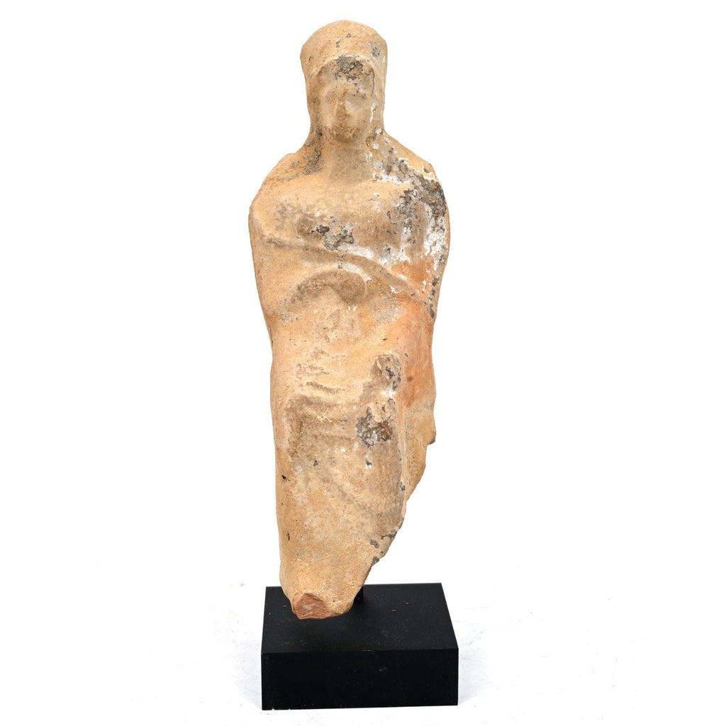 Greek Archaic/Classical Seated Goddess 