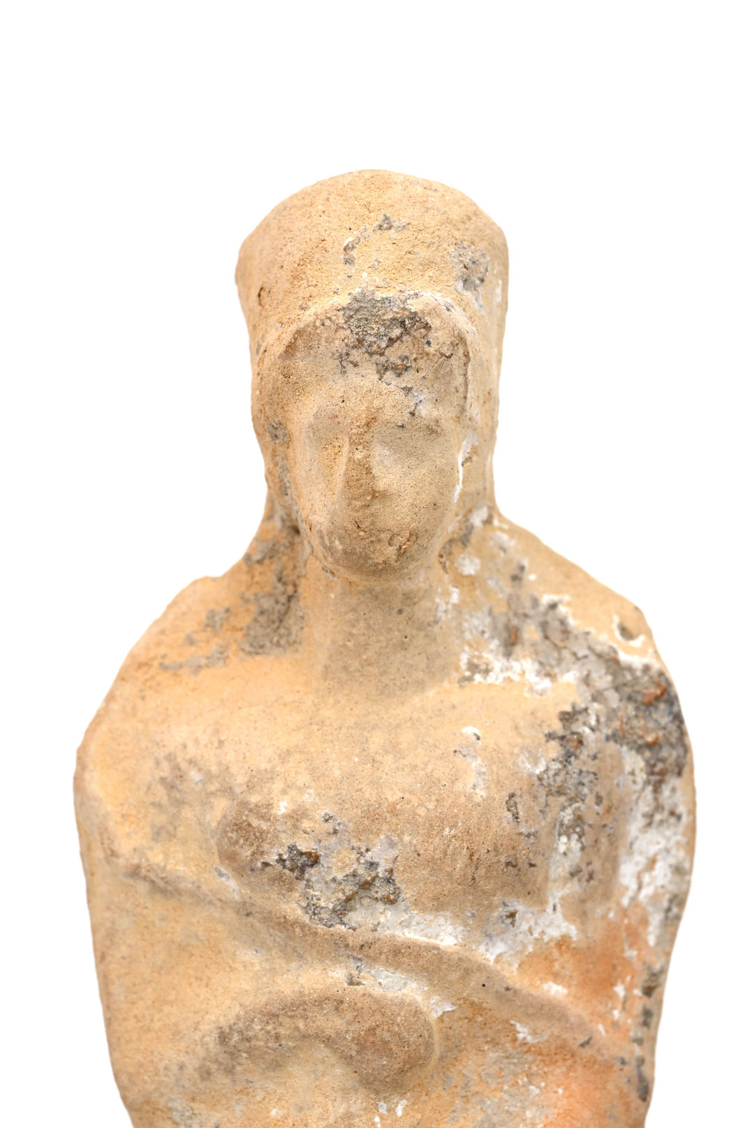 Greek Archaic/Classical Seated Goddess 
