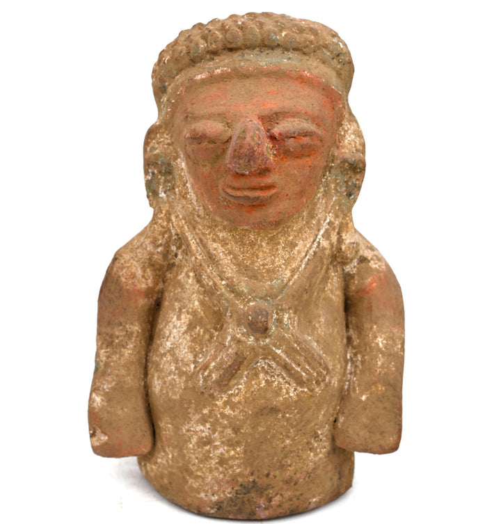 Pre Columbian Mayan Pottery Male Ocerina Whistle