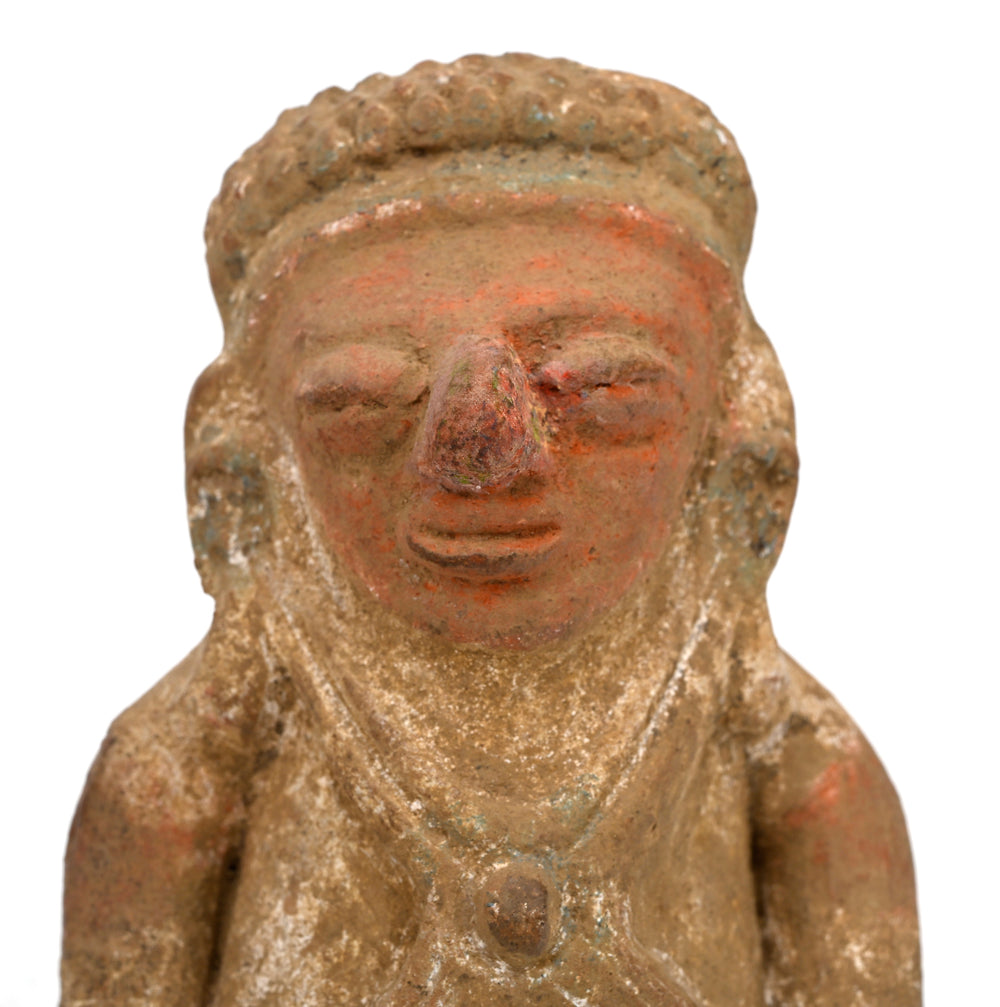 Pre Columbian Mayan Pottery Male Ocerina Whistle