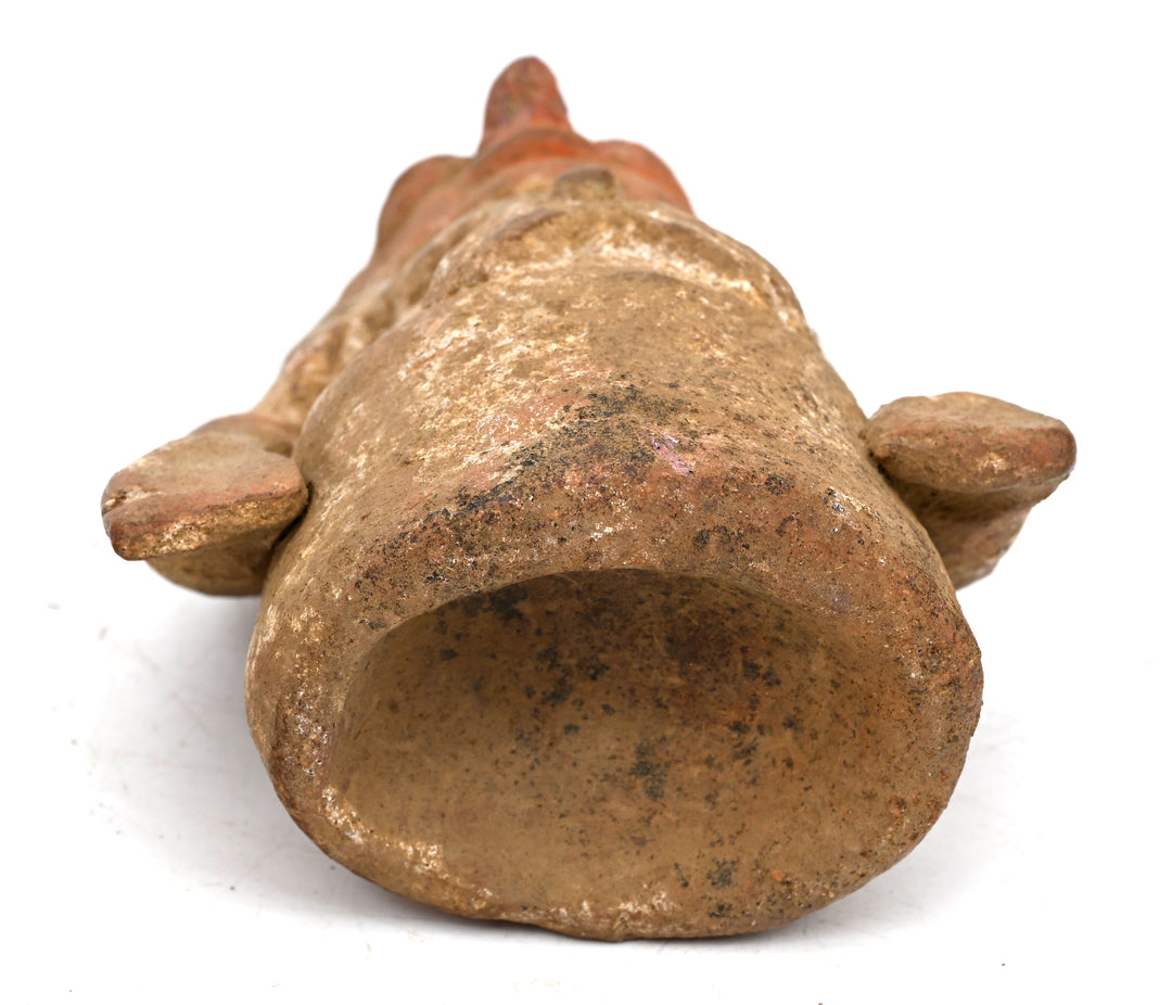 Pre Columbian Mayan Pottery Male Ocerina Whistle
