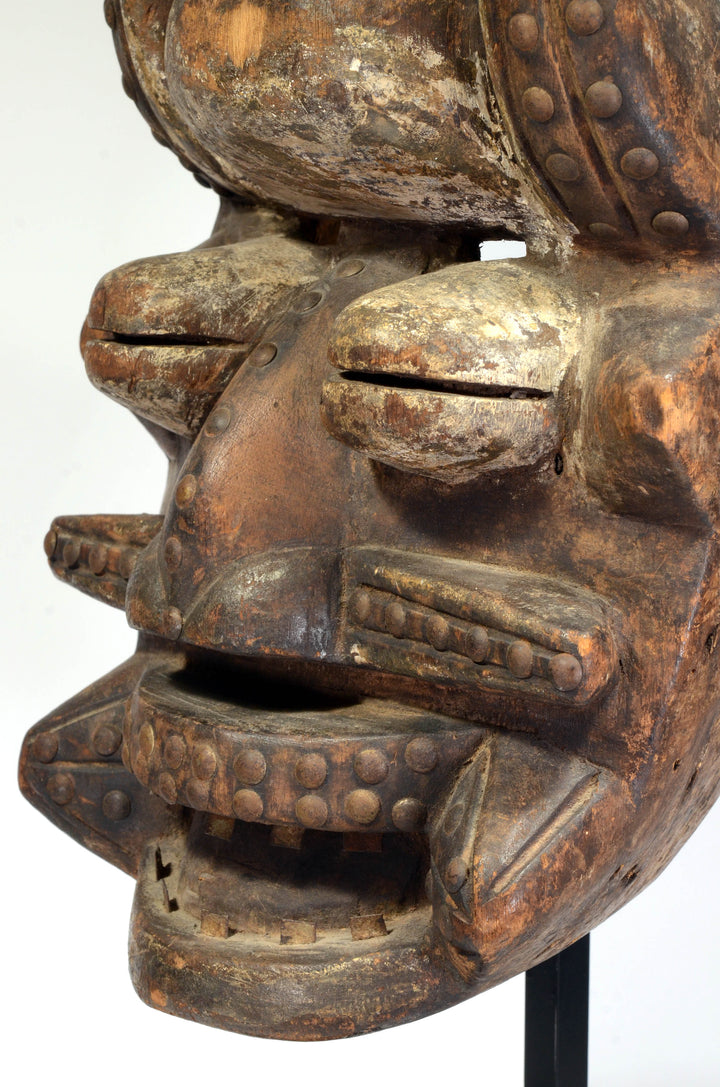 African Ngere Wood Carved  Mask