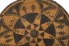 Western Apache Pictorial Coiled Tray with Eight-Point Star, Human Figures, and Dogs