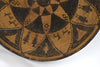Western Apache Pictorial Coiled Tray with Eight-Point Star, Human Figures, and Dogs