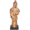 Chinese Painted Pottery Guardian Figure