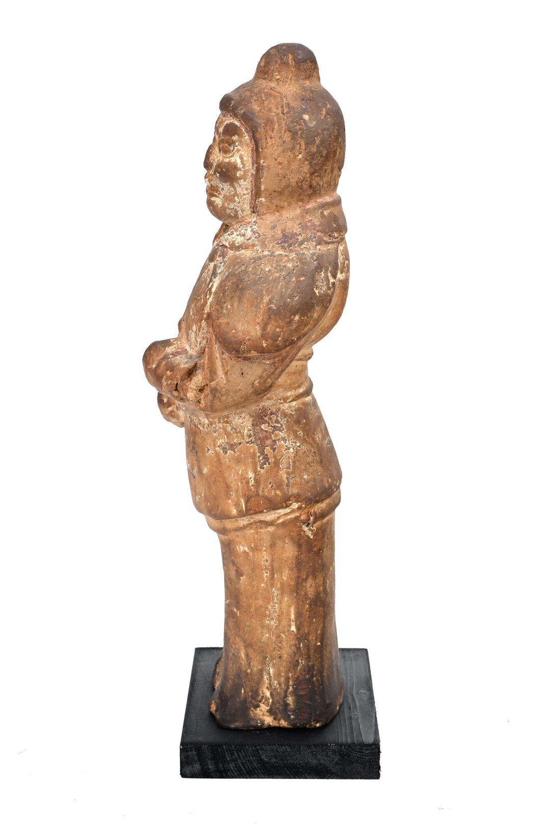 Chinese Painted Pottery Guardian Figure