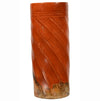 Mayan Orangeware Fluted Cylinder Vase