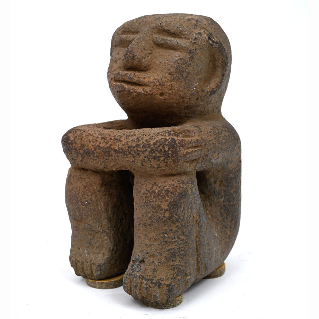 Costa Rican Volcanic Stone Seated Figure