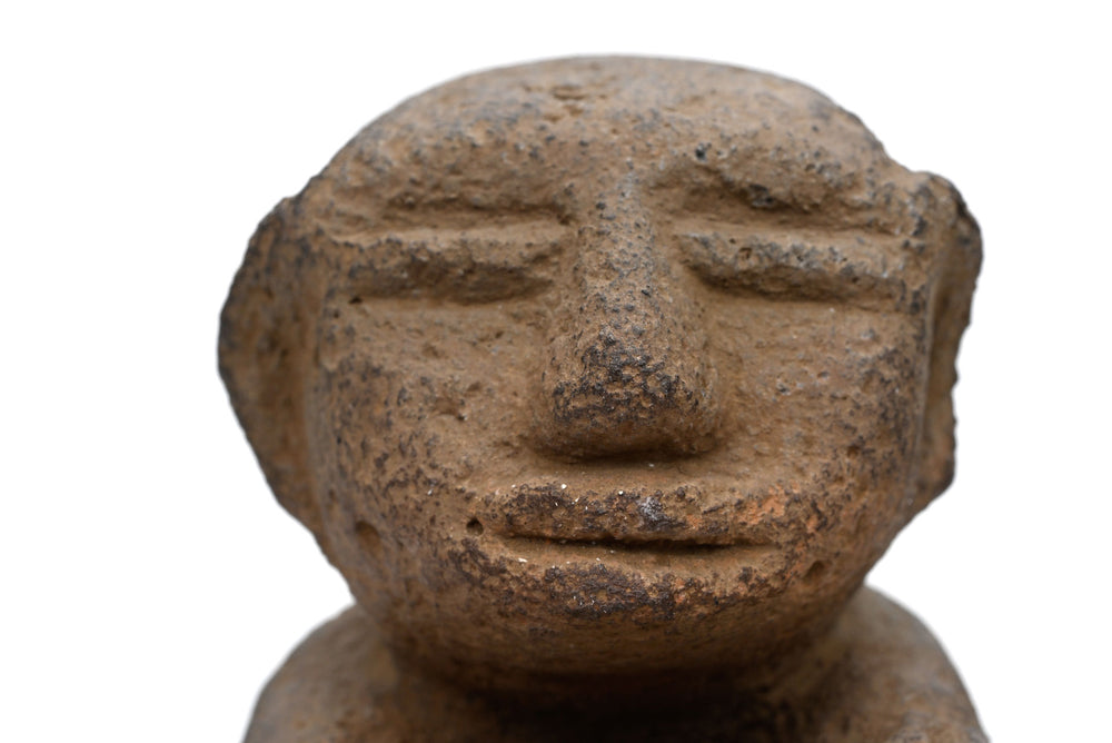 Costa Rican Volcanic Stone Seated Figure