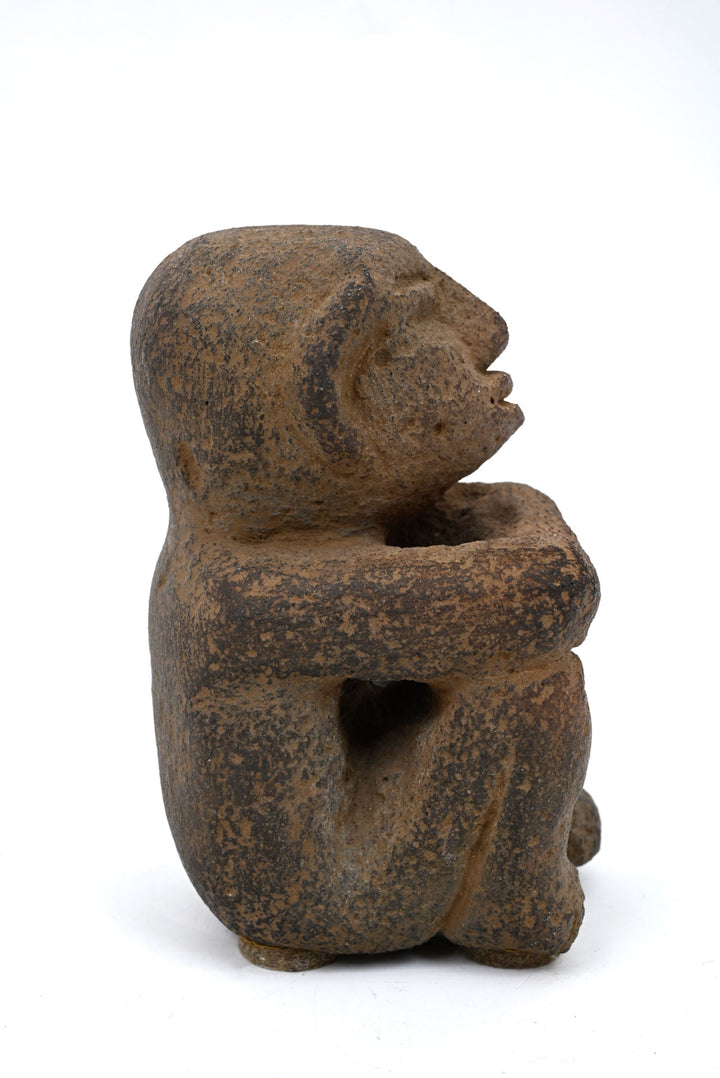 Costa Rican Volcanic Stone Seated Figure