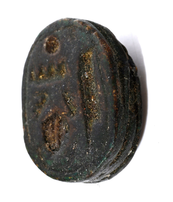 Egyptian Dark Steatite Scarab for Tutmose III