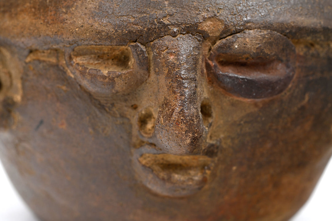 Costa Rican Pottery Face Pot