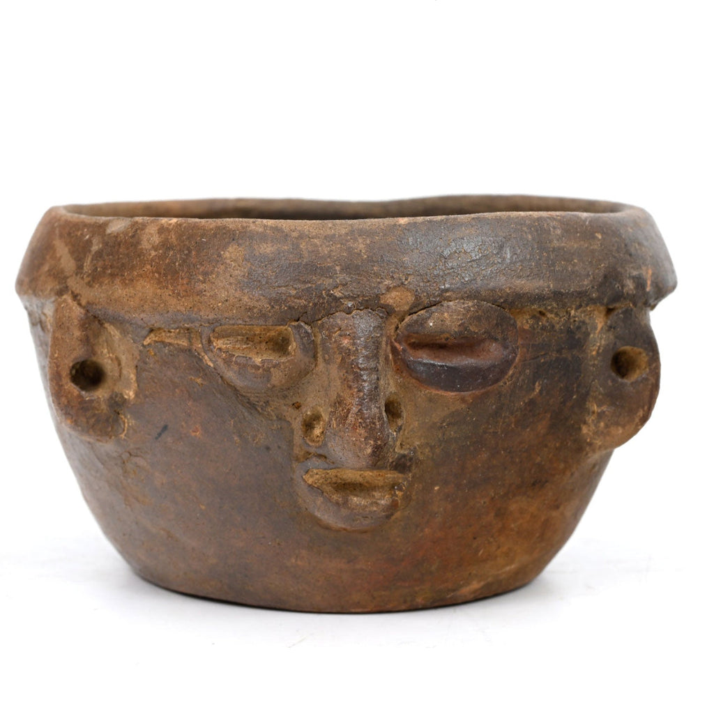 Costa Rican Pottery Face Pot