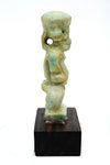 Egyptian Green Glaze Faience Amulet of Pataikos