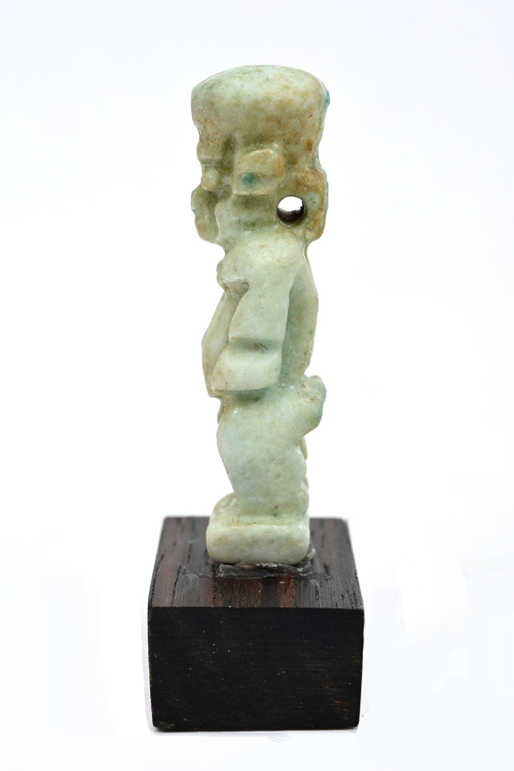 Egyptian Green Glaze Faience Amulet of Pataikos