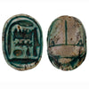Egyptian Green Glaze Scarab for Amun Ra