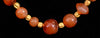 							Roman Carnelian Bead Necklace with Gold Spacers