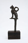 Egyptian Bronze Bastet Cat Finial