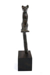 Egyptian Bronze Bastet Cat Finial