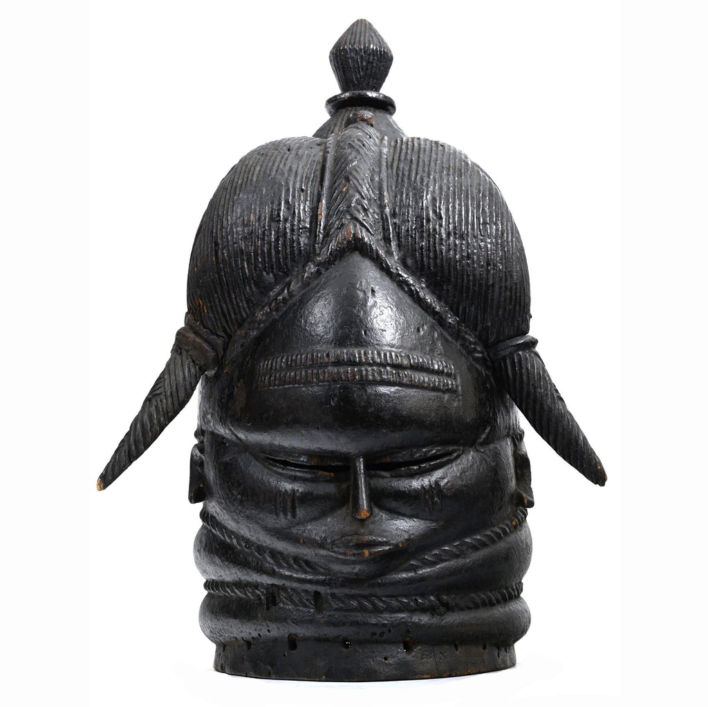 African Mende Sande Society Bundu Helmet Mask