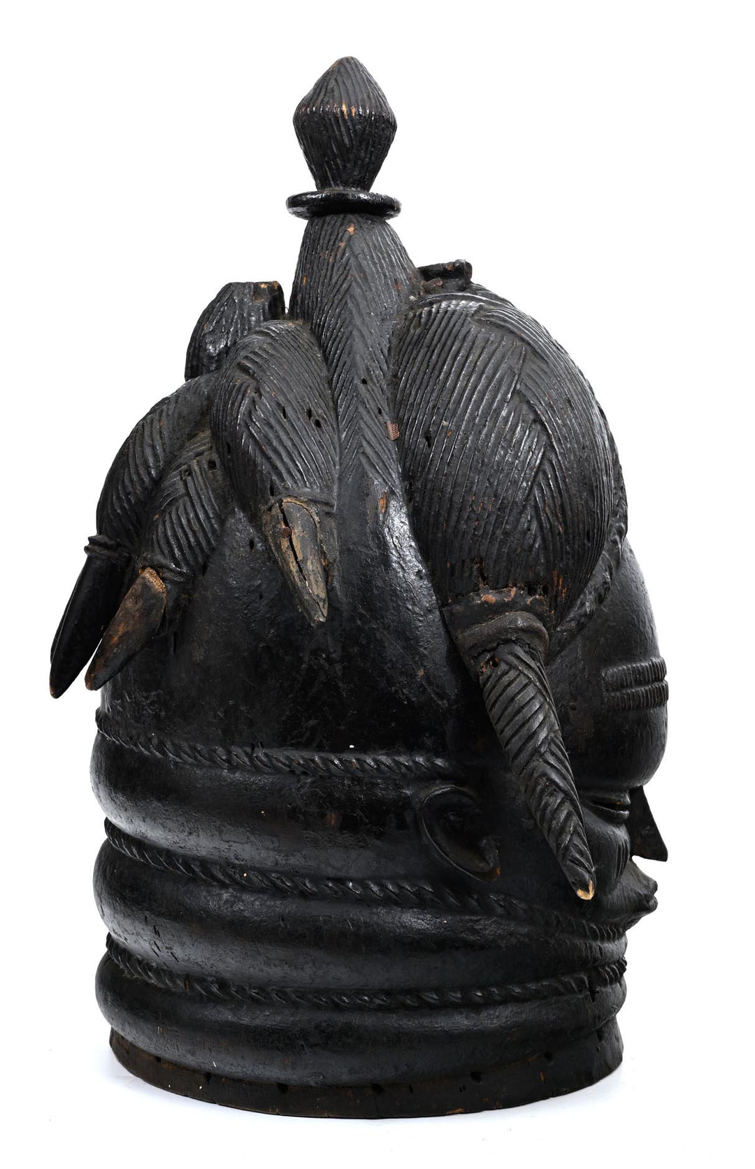 African Mende Sande Society Bundu Helmet Mask