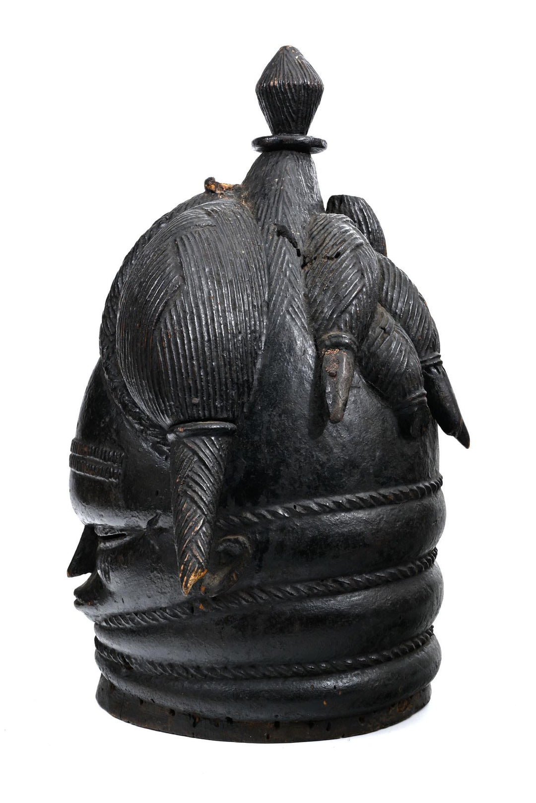 African Mende Sande Society Bundu Helmet Mask