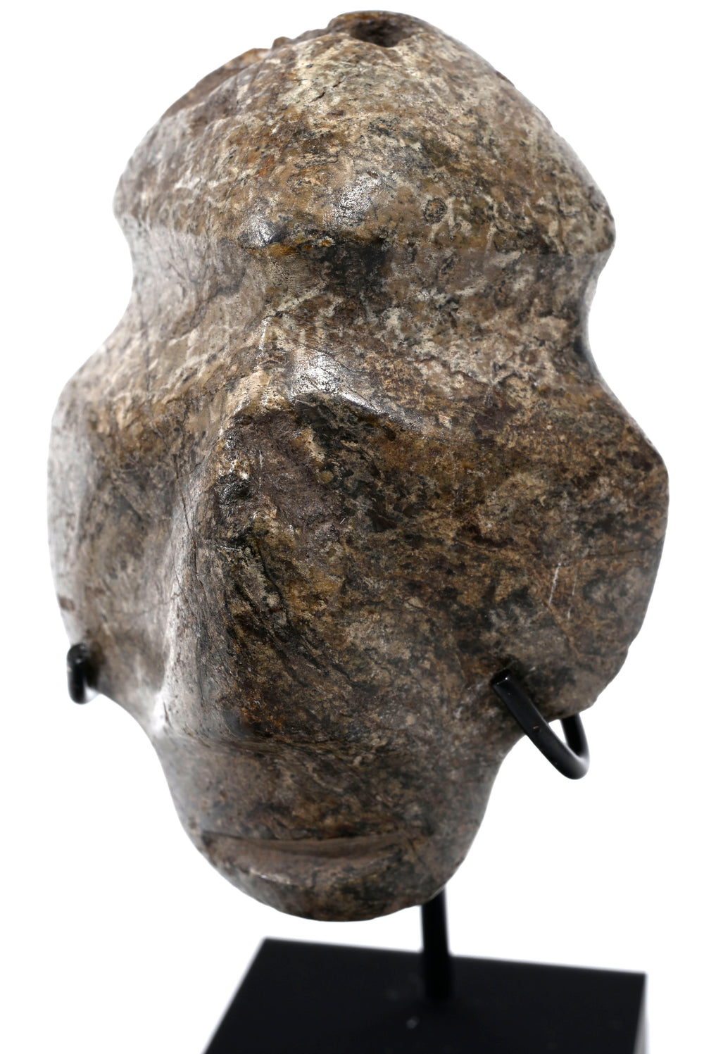 Mezcala Dark Andesite or Basalt-type stone Pendent Masket
