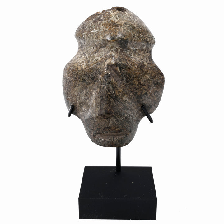 Mezcala Dark Andesite or Basalt-type stone Pendent Masket