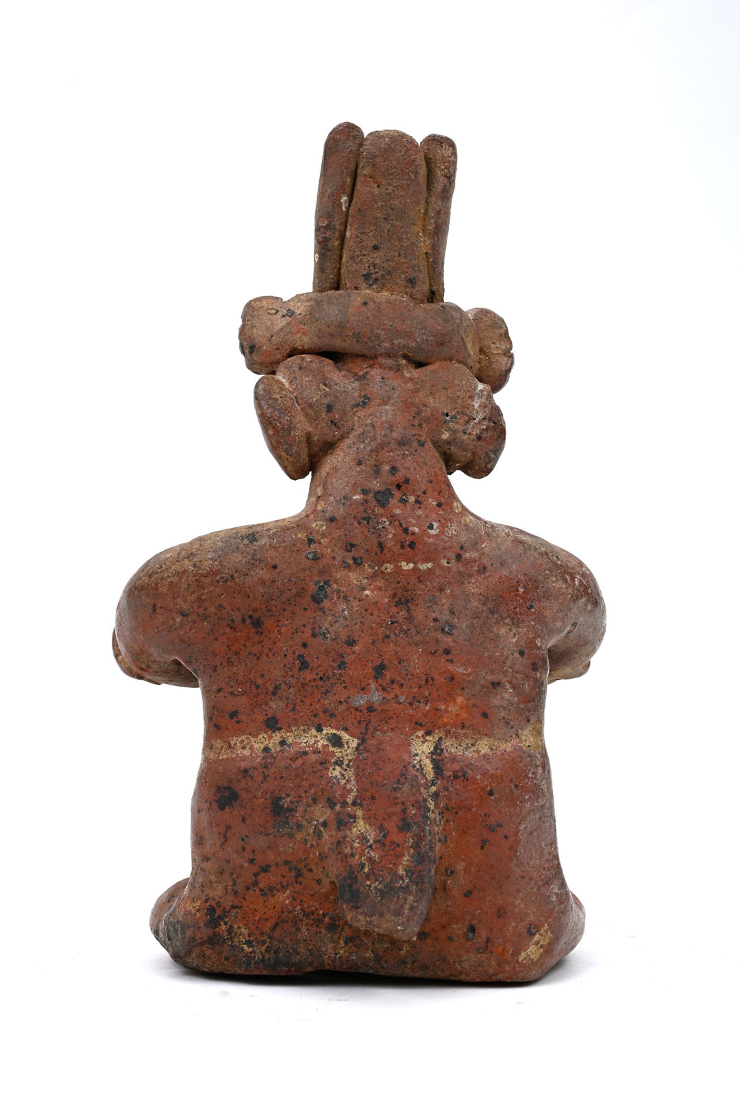 Nayarit Seated Musician with Drum, West Mexico, ca. 100 BC–250 AD