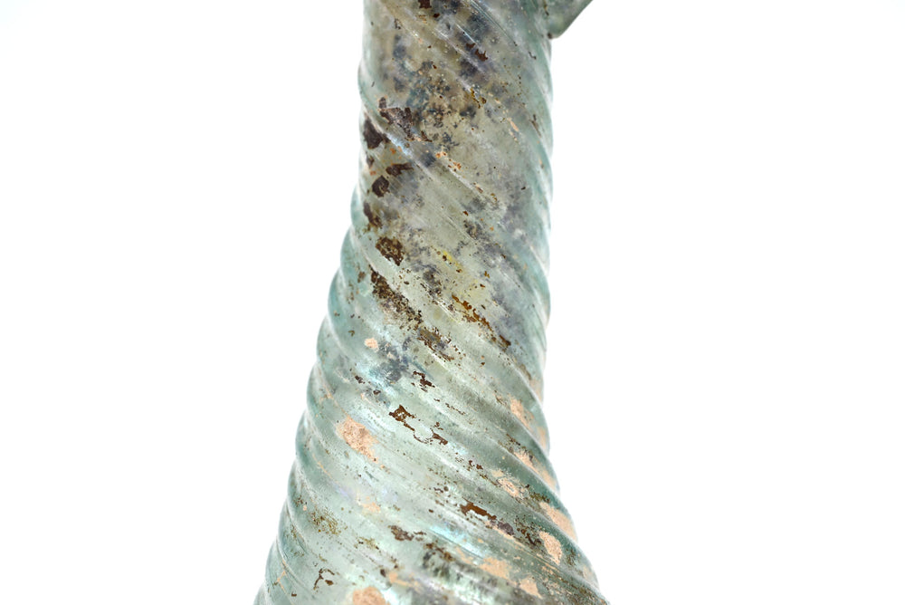 Roman Glass Twin Handled Amphoiskos