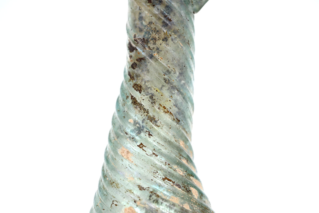 Roman Glass Twin Handled Amphoiskos