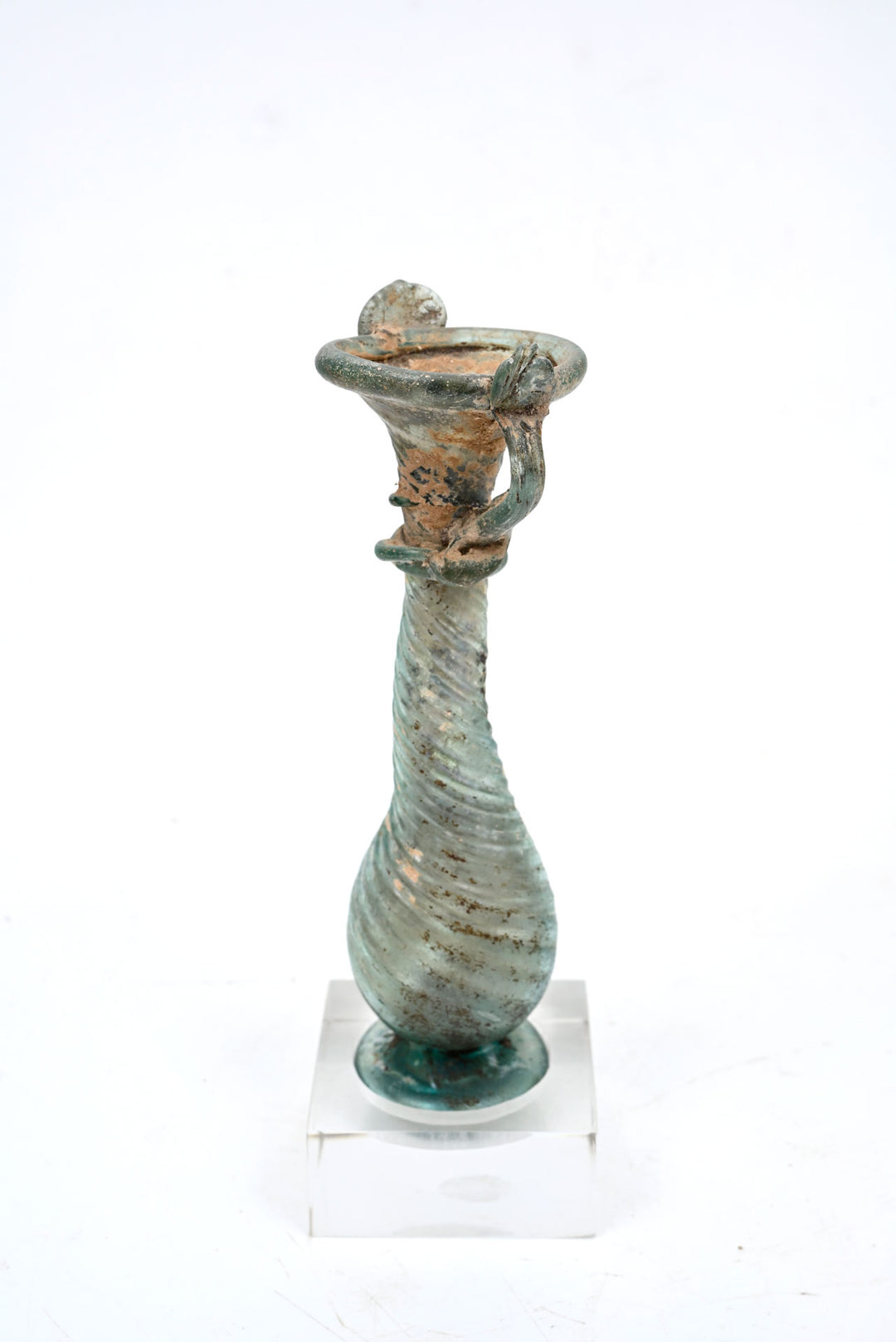 Roman Glass Twin Handled Amphoiskos