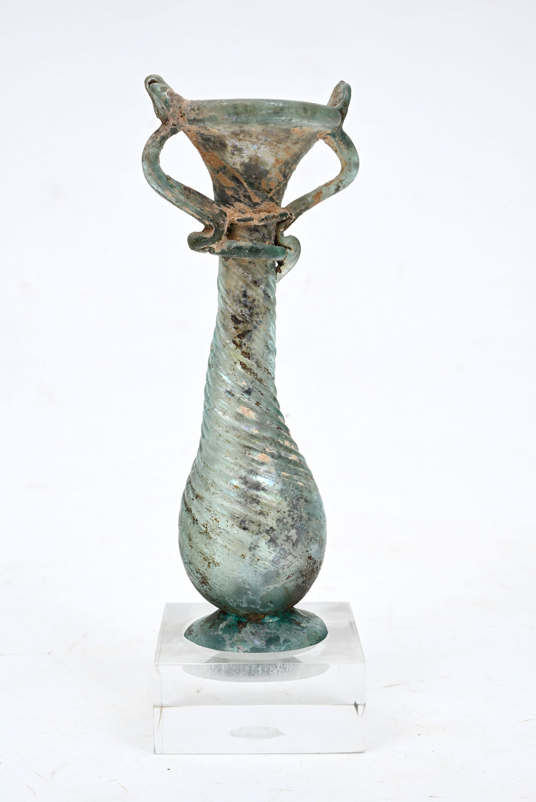Roman Glass Twin Handled Amphoiskos