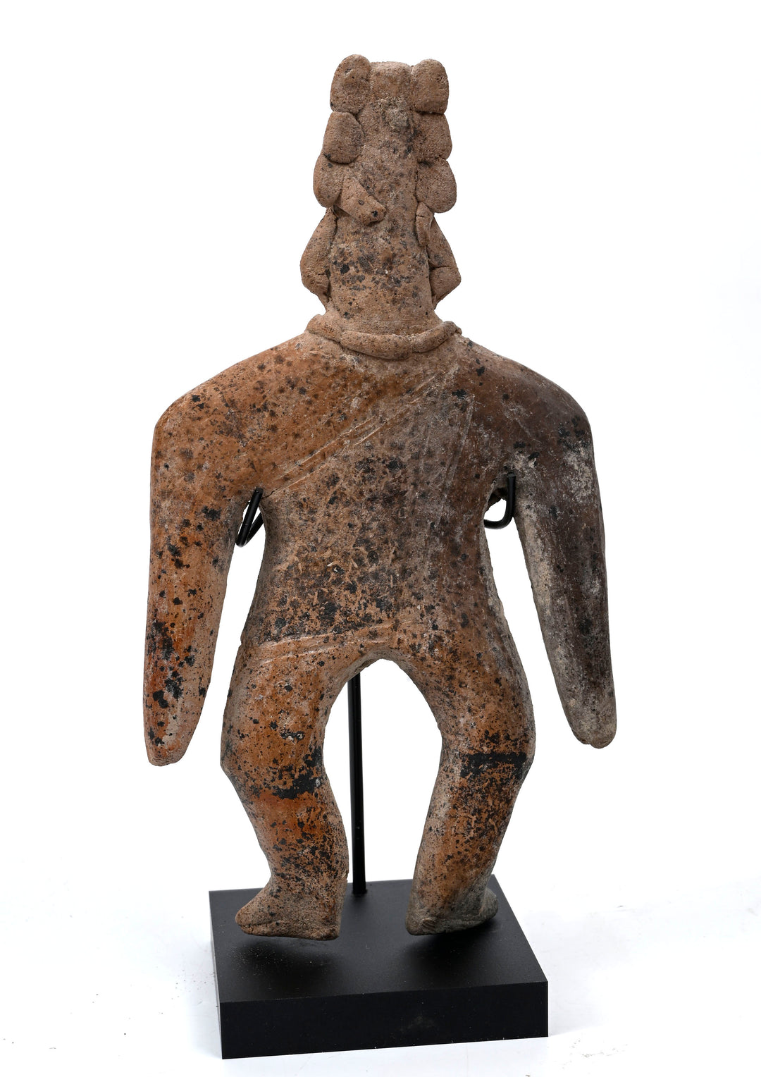 Colima Flat Figure with Horned Headdress, West Mexico