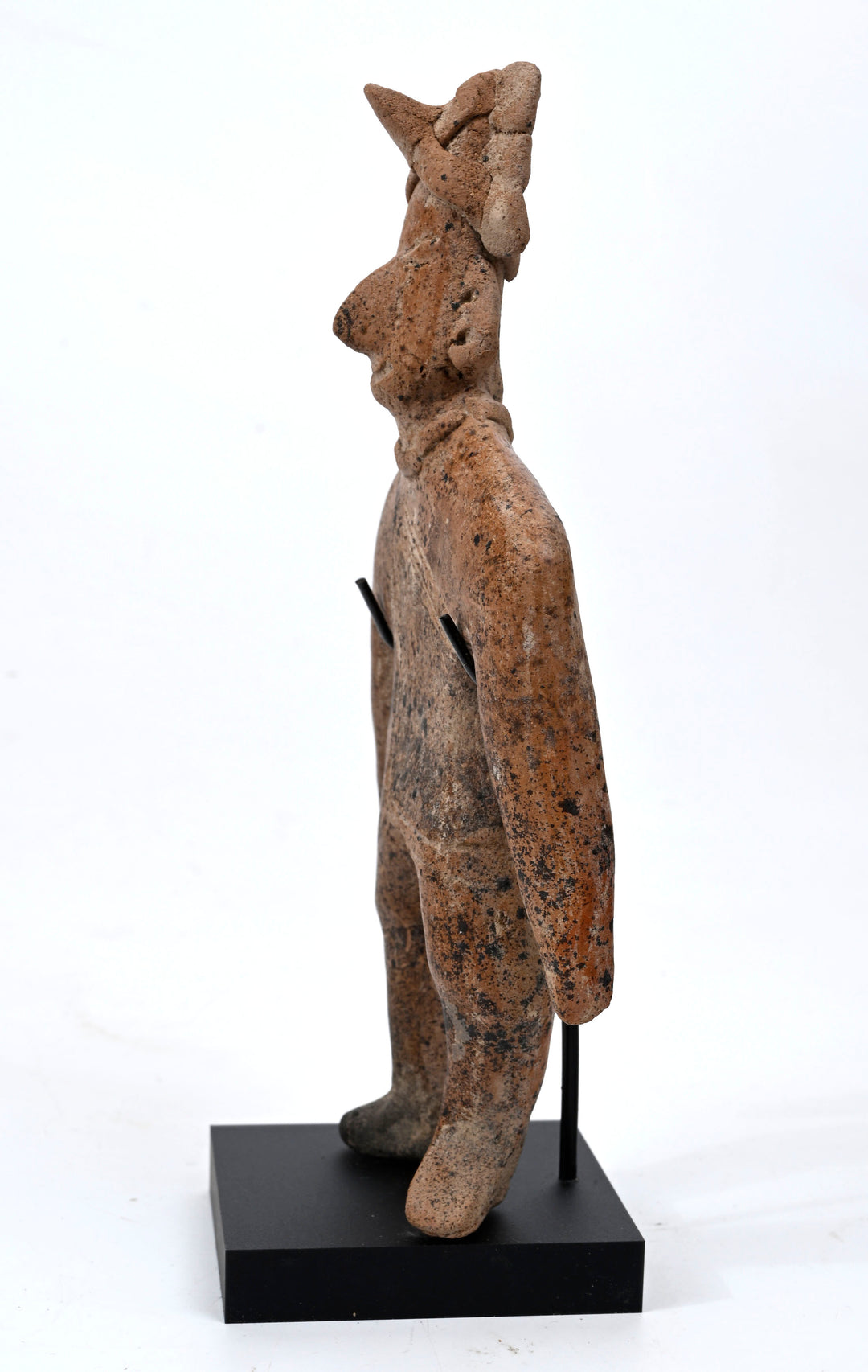 Colima Flat Figure with Horned Headdress, West Mexico