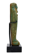 Egyptian Green Glaze Faience Inscribed Ushabti for Heqa