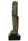 Egyptian Green Glaze Faience Inscribed Ushabti for Heqa